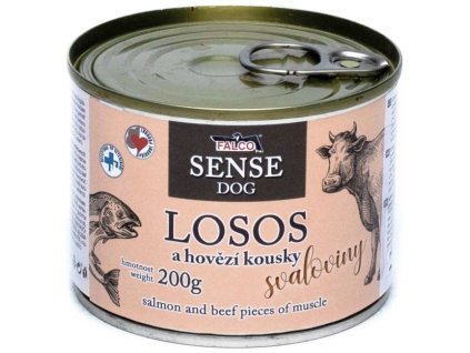 76932 konzerva falco sense dog losos a hovezi 200g z kategorie chovatelske potreby a krmiva pro psy krmiva pro psy konzervy pro psy