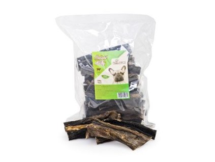 36003 natureca pochoutka pro psy hovezi drstky susene 15cm 500g z kategorie chovatelske potreby a krmiva pro psy pamlsky pro psy susene vnitrnosti kosti pro psy