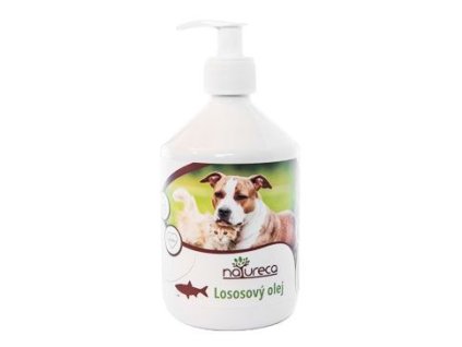 36042 natureca lososovy olej 100 pro psy a kocky 250ml z kategorie chovatelske potreby a krmiva pro kocky vitaminy a leciva pro kocky pece o srst kuzi a tlapky kocek