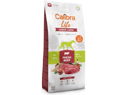 57345 calibra dog life junior large fresh beef 12kg