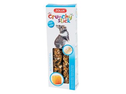 53496 1 pochoutka crunchy stick oves med pro kraliky zolux z kategorie chovatelske potreby a krmiva pro hlodavce a mala zvirata pamlsky pro hlodavce