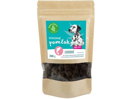 89499 1 zelena zeme konopne pamlsky pro psy prichut losos 200 g