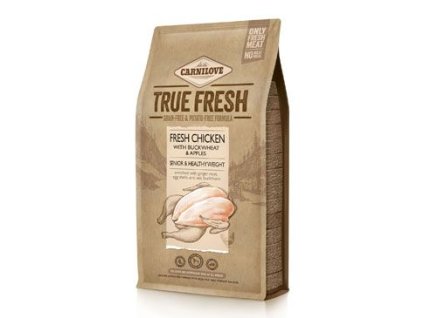 38736 1 carnilove true fresh chicken senior healthy weight 4 kg z kategorie chovatelske potreby a krmiva pro psy krmiva pro psy granule pro psy
