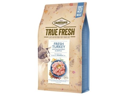 38769 carnilove cat true fresh turkey 340g z kategorie chovatelske potreby a krmiva pro kocky krmivo a pamlsky pro kocky granule pro kocky