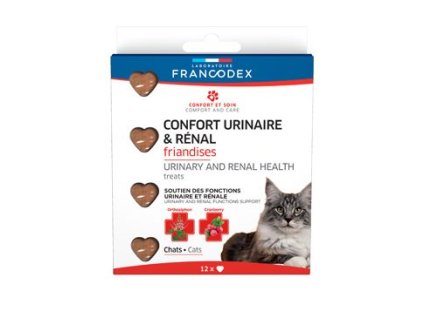 57129 1 francodex pochoutka urinary and renal pro kocky 12ks z kategorie chovatelske potreby a krmiva pro kocky vitaminy a leciva pro kocky ledviny a jatra kocek