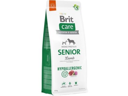 76746 brit care dog hypoallergenic senior lamb 12 kg