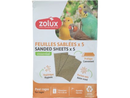 100534 1 pi skove podloz ky pro pta ky l 43x28cm 5ks zolux