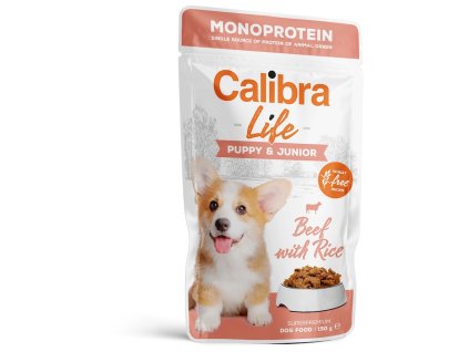 101707 1 calibra dog life kapsa puppy junior beef 150g
