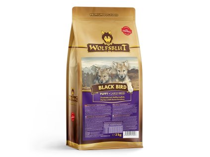 102109 wolfsblut dog large breed puppy black bird 2kg