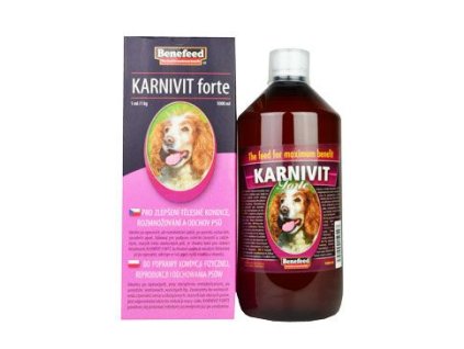 42717 1 karnivit forte pes 1l z kategorie chovatelske potreby a krmiva pro psy vitaminy a leciva pro psy pohybovy aparat u psu