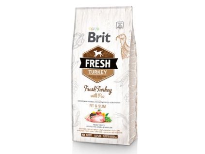 4533 brit fresh turkey pea adult fit slim 2 5 kg z kategorie chovatelske potreby a krmiva pro psy krmiva pro psy granule pro psy