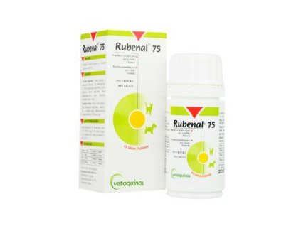 22131 vetoquinol rubenal 75 mg 60 tbl z kategorie chovatelske potreby a krmiva pro psy vitaminy a leciva pro psy ledviny a mocove cesty u psu
