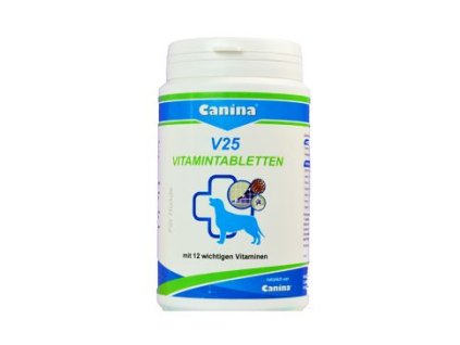 22416 canina v25 vitamin tabs 200g 60tbl z kategorie chovatelske potreby a krmiva pro psy vitaminy a leciva pro psy imunita hojeni ran u psu