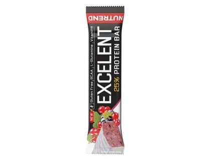 94855 nutrend excelent protein bar cerny rybiz brusinky 85g
