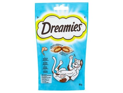 84355 1 dreamies kocka pochoutka s lososem 60g