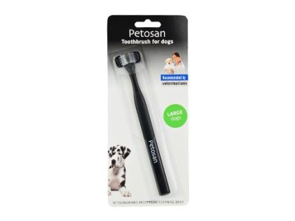 15780 petosan zubni kartacek dvouhlavy pro psy large 16kg z kategorie chovatelske potreby a krmiva pro psy hygiena a kosmetika psa pece o psi zuby