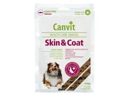 19848 canvit snacks dog skin coat funkc ni pamlsek 200g