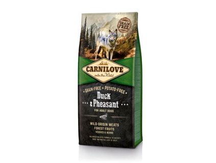 8751 carnilove dog duck pheasant for adult 12kg z kategorie chovatelske potreby a krmiva pro psy krmiva pro psy granule pro psy