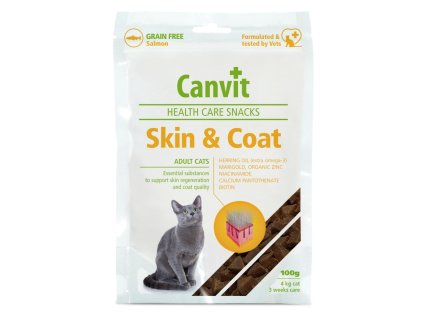 26250 canvit snacks cat skin coat funkc ni pamlsek 100g
