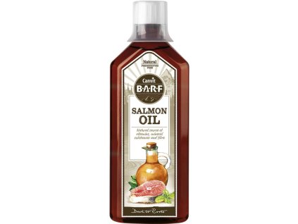 5283 canvit barf salmon oil 0 5 l z kategorie chovatelske potreby a krmiva pro psy krmiva pro psy barf pro psy