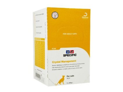 20022 specific fcw crystal management 7x100g kocka z kategorie chovatelske potreby a krmiva pro kocky krmivo a pamlsky pro kocky veterinarni diety pro kocky