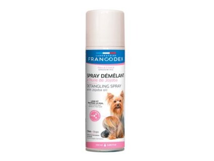 23178 francodex rozcesavaci sprej s jojobovym olejem 250ml z kategorie chovatelske potreby a krmiva pro psy hygiena a kosmetika psa sampony a spreje pro psy
