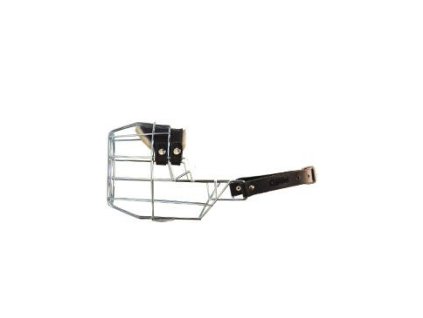 34836 nahubek kovovy chopo bulterier fena pozink z kategorie chovatelske potreby a krmiva pro psy doplnky pro vycvik a sport psu nahubky a kosiky pro psy