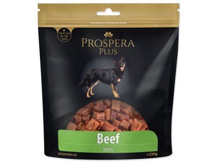 52731 1 pochoutka prospera plus kousky z hoveziho masa 230 g z kategorie chovatelske potreby a krmiva pro psy pamlsky pro psy susena masicka pro psy