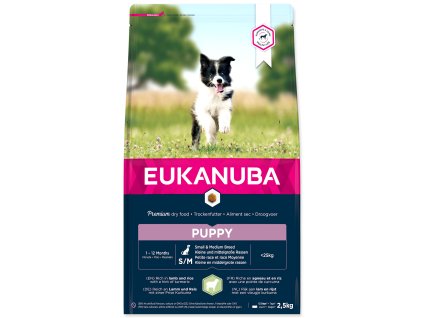 51933 1 eukanuba puppy small medium breed lamb 2 5 kg z kategorie chovatelske potreby a krmiva pro psy krmiva pro psy granule pro psy