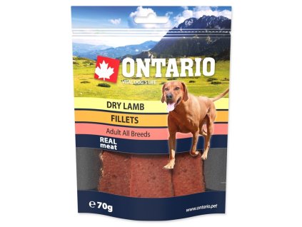 49110 ontario snack dry lamb fillet 70g original