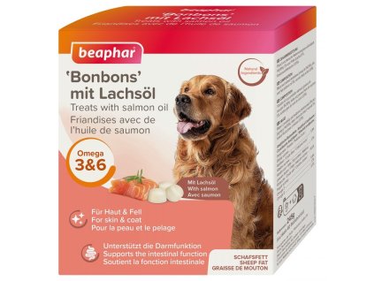 88707 bonbony beaphar z ovciho tuku s lososem 245g original