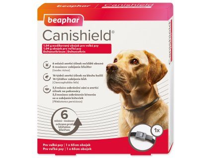 29457 beaphar canishield antiparazitni obojek pro velke psy 65 cm z kategorie chovatelske potreby a krmiva pro psy antiparazitika pro psy antiparazitni obojky pro psy