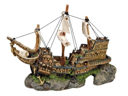 15423 1 nobby dekorace vrak lod 33 x 13 x 23 cm z kategorie akvaristicke a teraristicke potreby dekorace do akvaria lode vraky