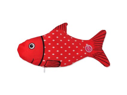 94015 hracka magic cat winter tale ryba pohybliva cervena 28cm