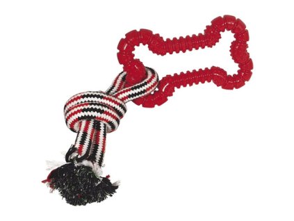 95467 nobby xmas hracka gumova kost s lanem 33 cm