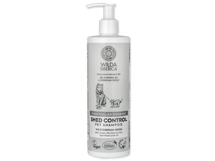 57474 1 sampon wilda siberica shed control 400 ml z kategorie chovatelske potreby a krmiva pro psy hygiena a kosmetika psa sampony a spreje pro psy