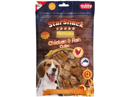33627 2 nobby starsnack bbq chicken fish cube pamlsky 140g z kategorie chovatelske potreby a krmiva pro psy pamlsky pro psy susena masicka pro psy