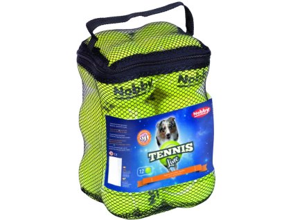 28317 1 nobby hracka tenisovy micek m 6 5cm 12ks z kategorie chovatelske potreby a krmiva pro psy hracky pro psy tenisove hracky pro psy