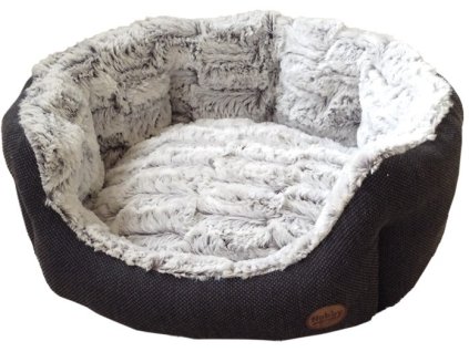 25917 2 nobby cacho luxusni plysovy pelisek sedy 45x40x19cm z kategorie chovatelske potreby a krmiva pro psy pelisky a dvirka pro psy pelechy a pohovky pro psy