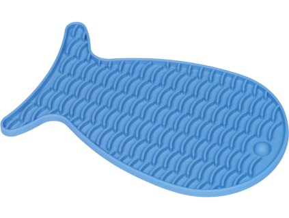 33534 2 nobby lizaci podlozka fish modra 23 x 13 5 cm z kategorie chovatelske potreby a krmiva pro psy misky a davkovace pro psy protihltaci a lizaci misky pro psy