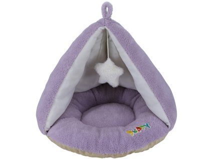 35166 1 nobby puppy plysovy stan pro psy ruzova 50x37cm z kategorie chovatelske potreby a krmiva pro psy pelisky a dvirka pro psy kukane a iglu pro psy