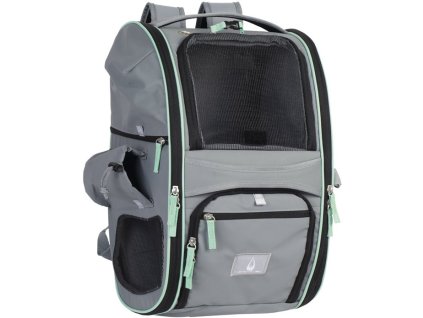 26121 7 nobby multifunkcni batoh nomad pro kocky a psy do 6kg 45x26x27cm sedy z kategorie chovatelske potreby a krmiva pro psy cestovani se psem batohy klokanky pro psy