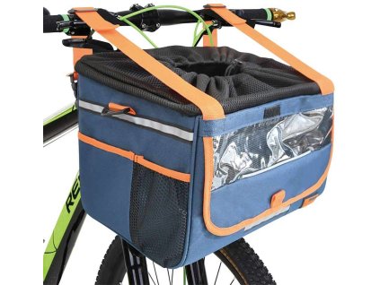 93532 nobby taska na kolo devant na psa do 6 kg modra