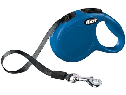 7599 1 flexi new classic xs voditko paskove 3m 12kg modra z kategorie chovatelske potreby a krmiva pro psy obojky voditka a postroje pro psy voditka pro psy samonavijeci voditka pro psy