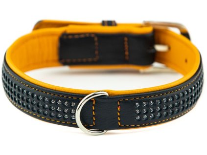 21180 2 nobby pacific deluxe obojek se swarovski krystaly l xl 60cm oranzova z kategorie chovatelske potreby a krmiva pro psy obojky voditka a postroje pro psy obojky pro psy