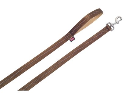4881 1 nobby soft grip voditko nylon 120cm 10mm hneda z kategorie chovatelske potreby a krmiva pro psy obojky voditka a postroje pro psy voditka pro psy klasicka voditka pro psy