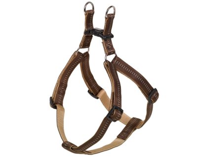 9825 nobby soft grip postroj nylon s m 40 56cm 15mm hneda z kategorie chovatelske potreby a krmiva pro psy obojky voditka a postroje pro psy postroje pro psy