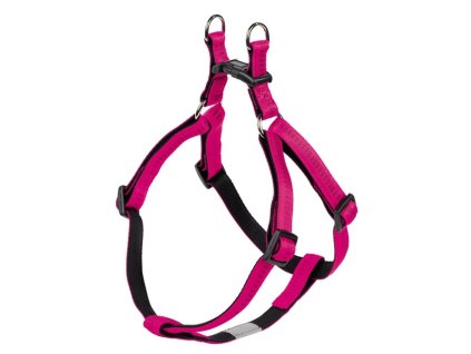 16074 1 nobby soft grip postroj nylon m l 50 72cm 20mm ruzova z kategorie chovatelske potreby a krmiva pro psy obojky voditka a postroje pro psy postroje pro psy