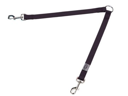 4311 1 nobby rozdvojka na voditko cerna 2 x 40cm z kategorie chovatelske potreby a krmiva pro psy obojky voditka a postroje pro psy voditka pro psy doplnky k psim voditku