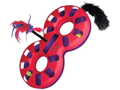 26136 3 kong eight track hracka pro kocky kolotoc 45x25cm z kategorie chovatelske potreby a krmiva pro kocky hracky pro kocky kong hracky pro kocky